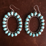 Beautiful Handmade Campitos Mini Cluster Oval Shaped Sterling Silver Earrings