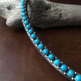 Natural Sleeping Beauty Sterling Choker Necklace One of a Kind Treasure