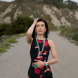 Large Sterling Silver Triangle Blue Gem Turquoise Statement Cuff Bracelet