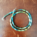 16" Mixed Length Damele Turquoise Beaded Necklace Cut to Perfection