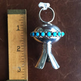 Beautiful Handmade Sterling Silver Sleeping Beauty Pendant Signed Danny Clark