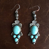 Handmade Classy Stamped Sterling Silver Campitos Varied Cluster Earrings