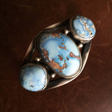 Beautiful Handmade Sterling Silver 3-Stone Desert Lavender Bracelet