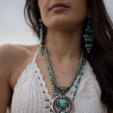 Large Statement Seagreen Campitos Medium Cluster Chandelier Earrings