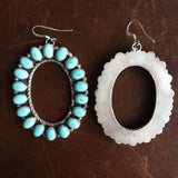 Beautiful Handmade Campitos Mini Cluster Oval Shaped Sterling Silver Earrings