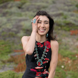 Handmade Classy Stamped Sterling Silver Campitos Varied Cluster Earrings