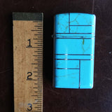 2.25" x 1.125" Turquoise Inlay Zippo Lighter