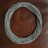 Beautiful Handmade 5 Strand 80 Inch Necklace Chain with 4mm Navajo Beads