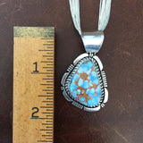 Beautiful Handmade Gobi Desert Lavender Pendant with Liquid Sterling Silver Necklace