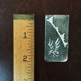For Men 1" Native American Stamped Flying Bird Sterling Silver Money Clip