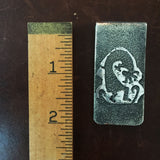 For Men 1" Native American Stamped Dancing Kokopelli Sterling Silver Money Clip